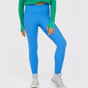 AERIE | OFFLINE Real Me Waffle High Waisted Crossover 7/8 Legging | Sz. S
